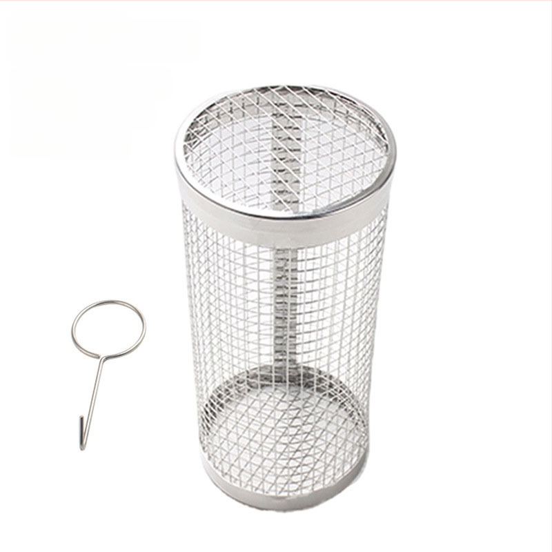 Apskrito formos 304 nerūdijančio plieno kepsninės grotelės cilindrinės formos, presuotu apdirbimu, nuimama, sveria 110–130 g