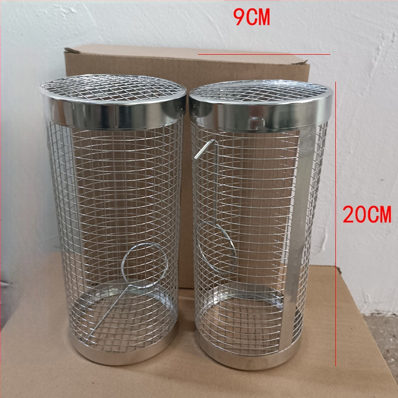 Apskrito formos 304 nerūdijančio plieno kepsninės grotelės cilindrinės formos, presuotu apdirbimu, nuimama, sveria 110–130 g