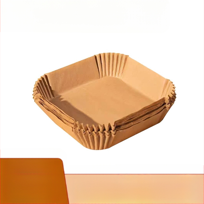 Apvalus kepimo popierius oro fritezei su riebalų atsparia danga, vienkartinis, iš medienos pulpo, 35 gsm