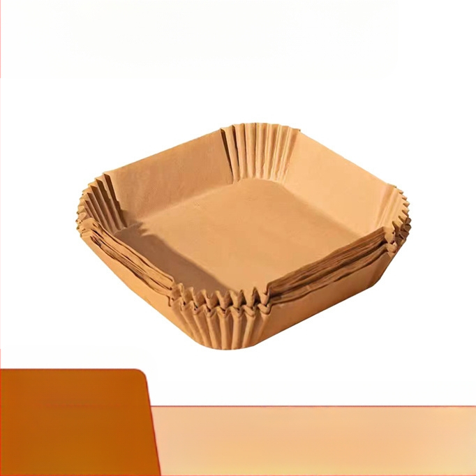 Apvalus kepimo popierius oro fritezei su riebalų atsparia danga, vienkartinis, iš medienos pulpo, 35 gsm