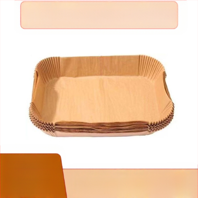 Apvalus kepimo popierius oro fritezei su riebalų atsparia danga, vienkartinis, iš medienos pulpo, 35 gsm