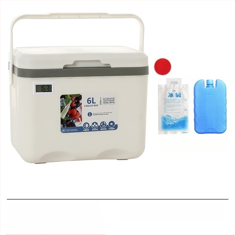 Izoliuota Ledų Dėžutė | Nešiojamas Šaldytuvas Lauko Kempingui ir Naktynių Turgų Prekyvietėms, Ledų Kibiras ir Šaldymo Cilindras, Premium Modernus Minimalistinis Stilius