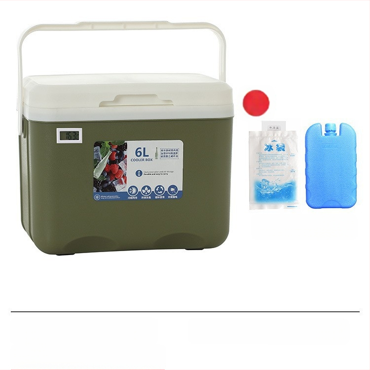 Izoliuota Ledų Dėžutė | Nešiojamas Šaldytuvas Lauko Kempingui ir Naktynių Turgų Prekyvietėms, Ledų Kibiras ir Šaldymo Cilindras, Premium Modernus Minimalistinis Stilius