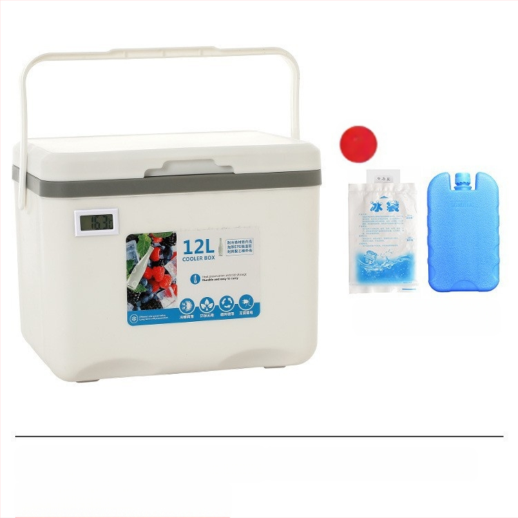 Izoliuota Ledų Dėžutė | Nešiojamas Šaldytuvas Lauko Kempingui ir Naktynių Turgų Prekyvietėms, Ledų Kibiras ir Šaldymo Cilindras, Premium Modernus Minimalistinis Stilius