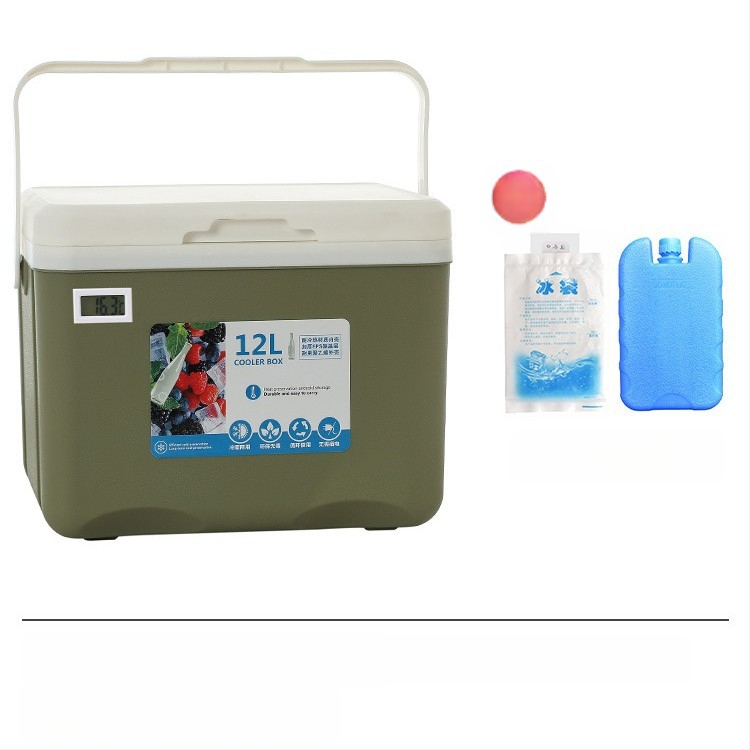 Izoliuota Ledų Dėžutė | Nešiojamas Šaldytuvas Lauko Kempingui ir Naktynių Turgų Prekyvietėms, Ledų Kibiras ir Šaldymo Cilindras, Premium Modernus Minimalistinis Stilius