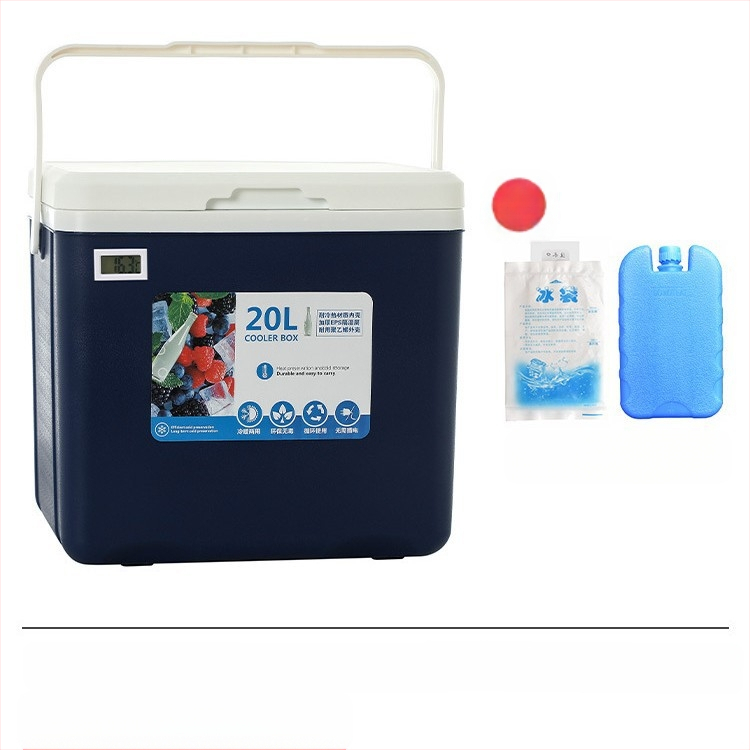 Izoliuota Ledų Dėžutė | Nešiojamas Šaldytuvas Lauko Kempingui ir Naktynių Turgų Prekyvietėms, Ledų Kibiras ir Šaldymo Cilindras, Premium Modernus Minimalistinis Stilius