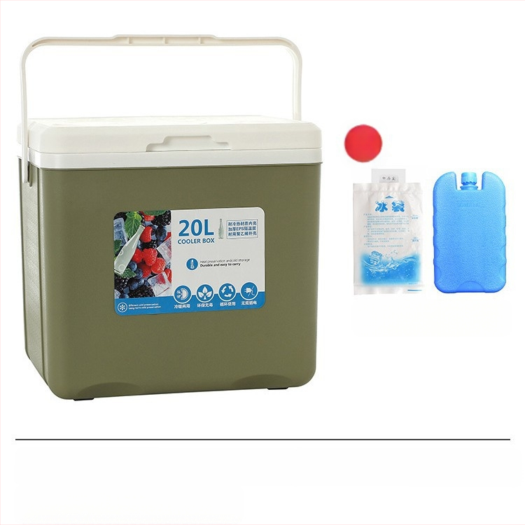 Izoliuota Ledų Dėžutė | Nešiojamas Šaldytuvas Lauko Kempingui ir Naktynių Turgų Prekyvietėms, Ledų Kibiras ir Šaldymo Cilindras, Premium Modernus Minimalistinis Stilius