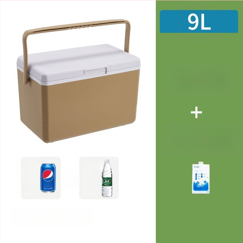 Nešiojamas ledo blokų šaldytuvas lauko stovyklavimui ir naudojimui automobilyje – kompaktiškas ledinio kibiro šaldytuvas