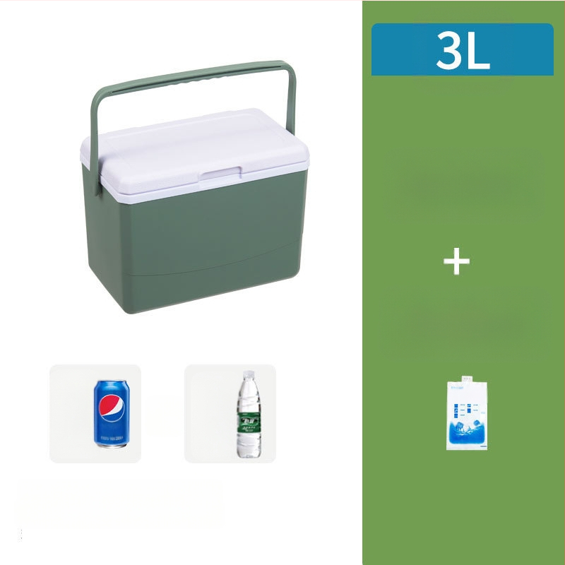 Nešiojamas ledo blokų šaldytuvas lauko stovyklavimui ir naudojimui automobilyje – kompaktiškas ledinio kibiro šaldytuvas