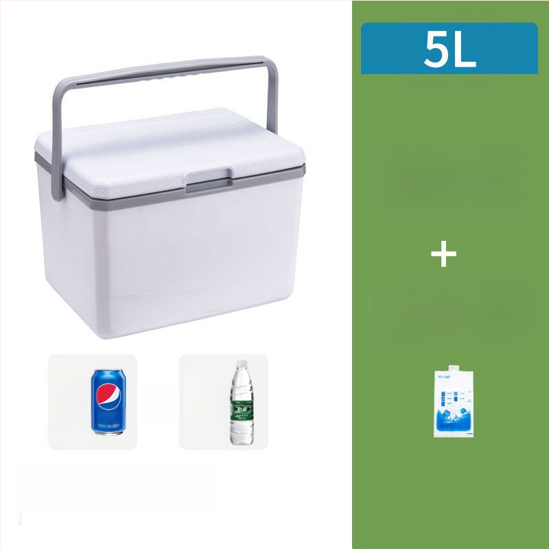 Nešiojamas ledo blokų šaldytuvas lauko stovyklavimui ir naudojimui automobilyje – kompaktiškas ledinio kibiro šaldytuvas