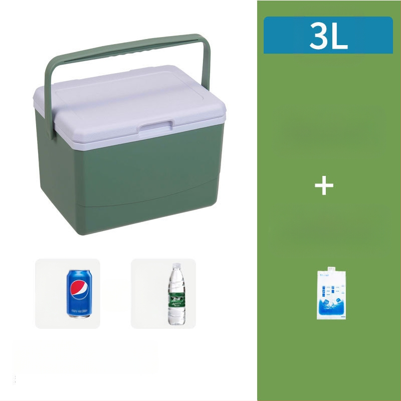Nešiojamas ledo blokų šaldytuvas lauko stovyklavimui ir naudojimui automobilyje – kompaktiškas ledinio kibiro šaldytuvas