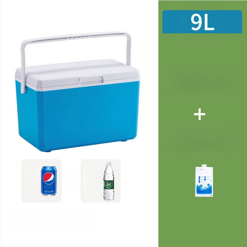 Nešiojamas ledo blokų šaldytuvas lauko stovyklavimui ir naudojimui automobilyje – kompaktiškas ledinio kibiro šaldytuvas