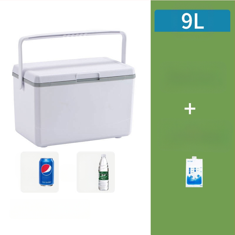 Nešiojamas ledo blokų šaldytuvas lauko stovyklavimui ir naudojimui automobilyje – kompaktiškas ledinio kibiro šaldytuvas