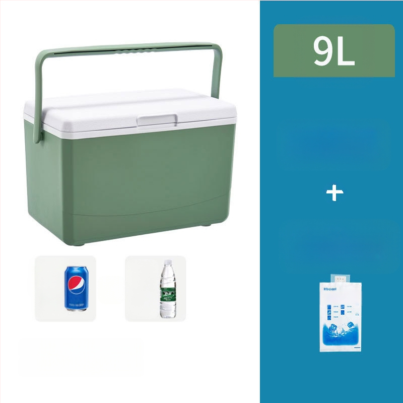 Nešiojamas ledo blokų šaldytuvas lauko stovyklavimui ir naudojimui automobilyje – kompaktiškas ledinio kibiro šaldytuvas