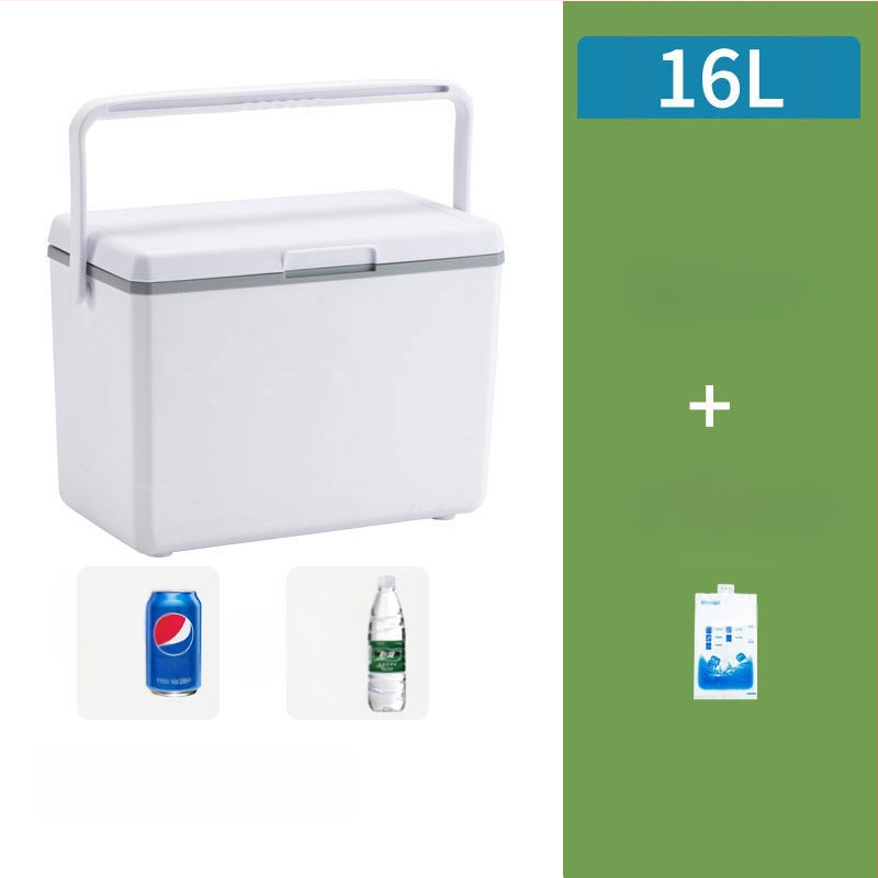 Nešiojamas ledo blokų šaldytuvas lauko stovyklavimui ir naudojimui automobilyje – kompaktiškas ledinio kibiro šaldytuvas