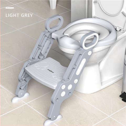 Παιδικό κάθισμα τουαλέτας με επένδυση και σκαλοπάτι τύπου, πολυπροπυλένιο