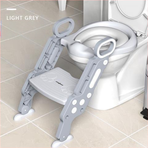 Παιδικό κάθισμα τουαλέτας με επένδυση και σκαλοπάτι τύπου, πολυπροπυλένιο