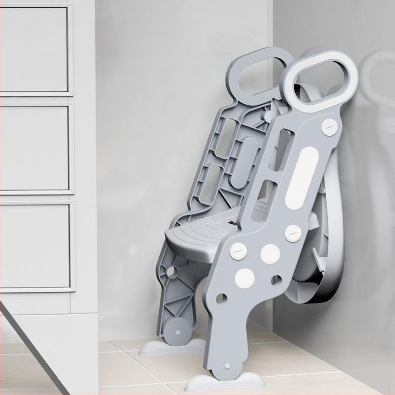 Παιδικό κάθισμα τουαλέτας με επένδυση και σκαλοπάτι τύπου, πολυπροπυλένιο