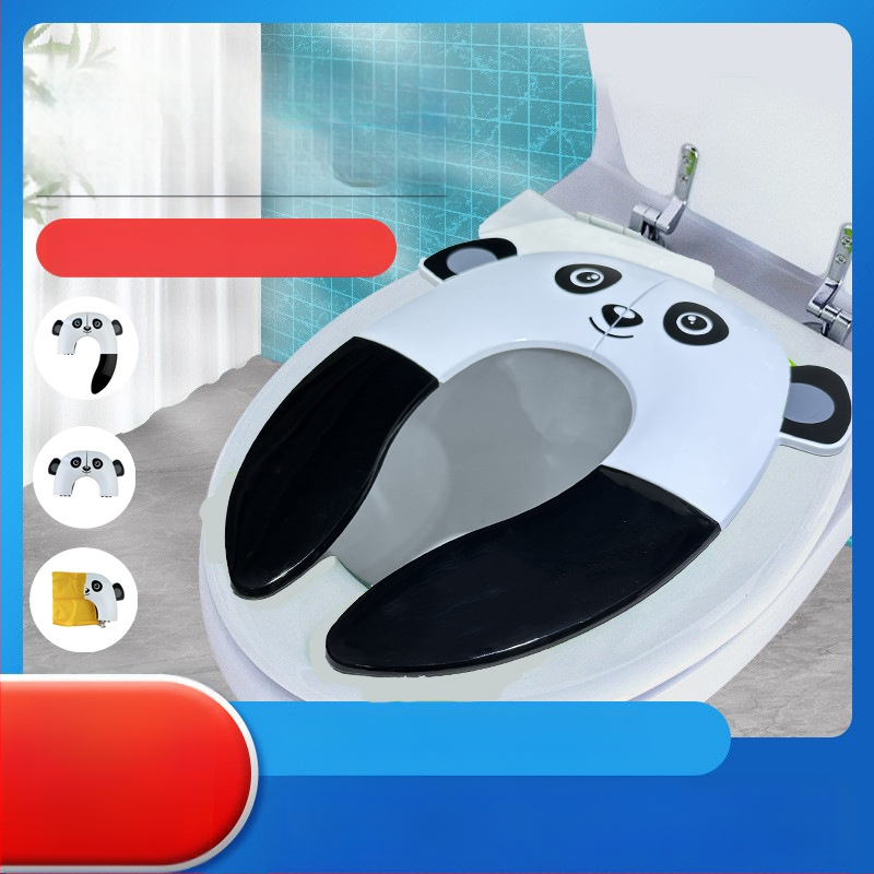 PP Παιδικό σε σχήμα panda, πτυσσόμενο φορητό υπόστρωμα λεκάνης για ταξίδια και οικιακή χρήση