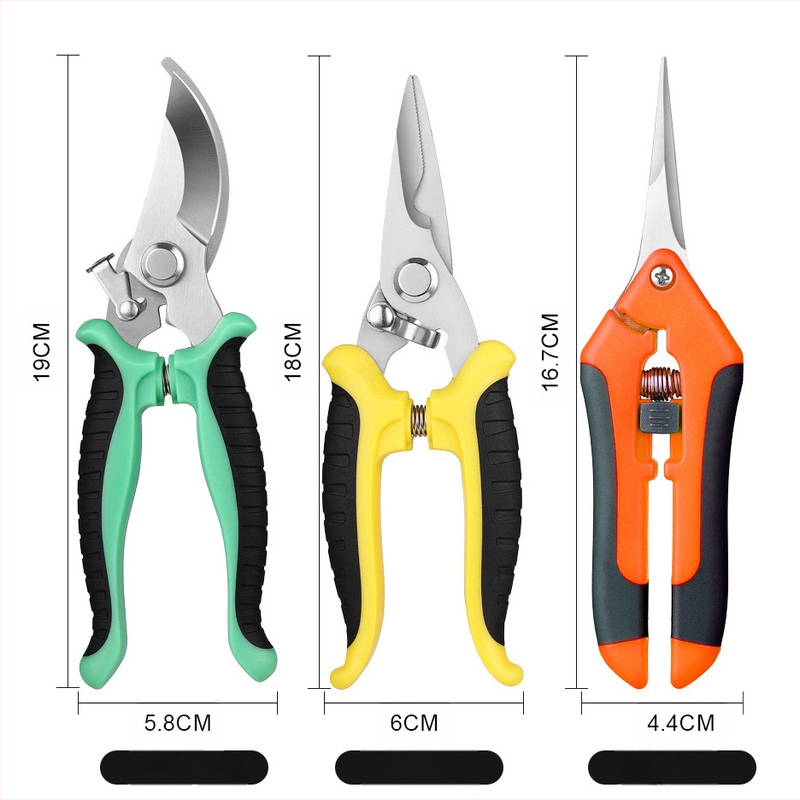 Pinheng комплект ножици за подрязване от неръждаема стомана за плодови дървета, икономия на труд, многофункционални градинарски инструменти