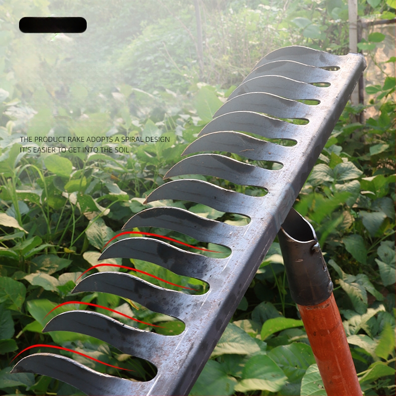 Σπειροειδές ράκε, χάλυβας υψηλού περιεκτικότητας σε άνθρακα, πολλαπλά δόντια