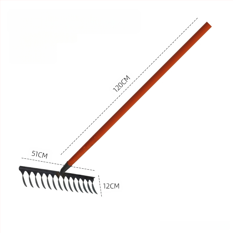 Σπειροειδές ράκε, χάλυβας υψηλού περιεκτικότητας σε άνθρακα, πολλαπλά δόντια