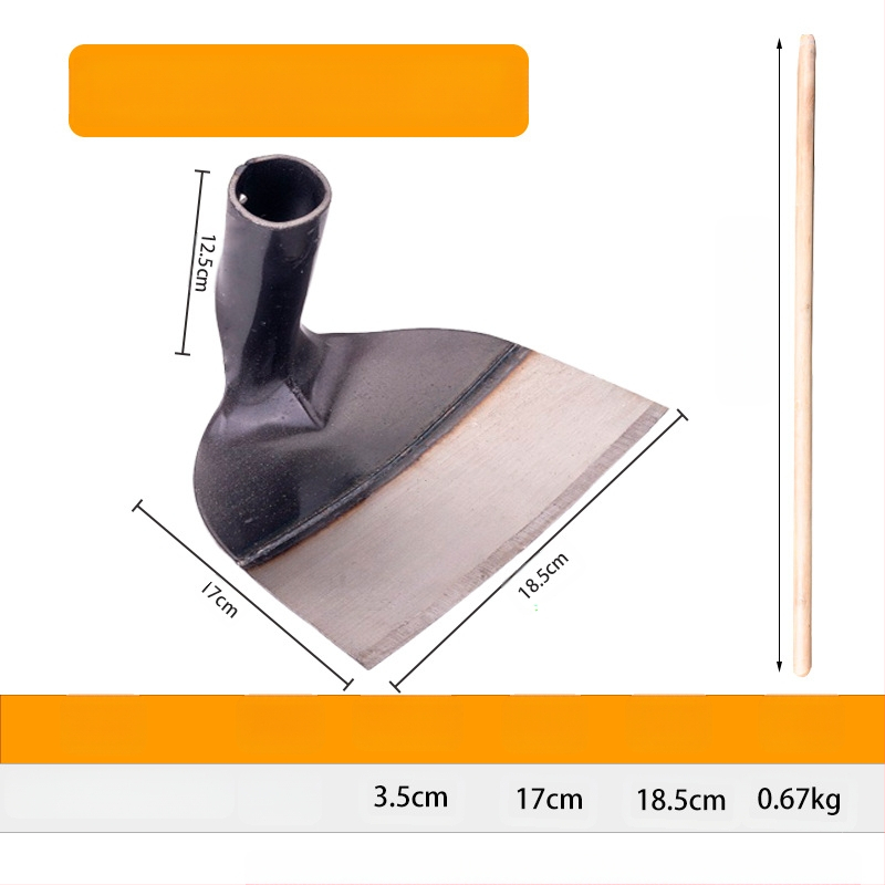 Κηπουρική φτυάρα από μαγάνιο χάλυβα με ενισχυμένο κεφάλι, κατάλληλη για σκάψιμο, ζιζάνια και ανάστροφη εδάφους