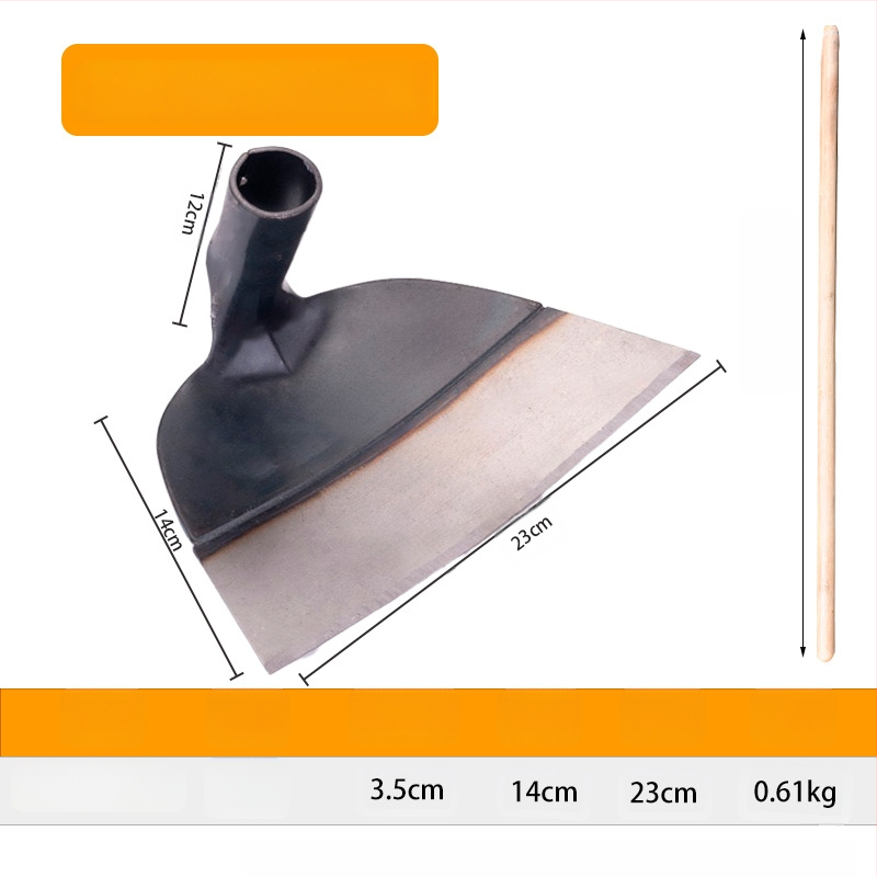 Κηπουρική φτυάρα από μαγάνιο χάλυβα με ενισχυμένο κεφάλι, κατάλληλη για σκάψιμο, ζιζάνια και ανάστροφη εδάφους