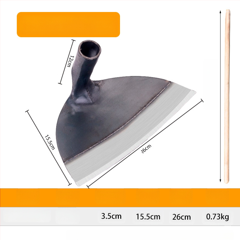 Κηπουρική φτυάρα από μαγάνιο χάλυβα με ενισχυμένο κεφάλι, κατάλληλη για σκάψιμο, ζιζάνια και ανάστροφη εδάφους