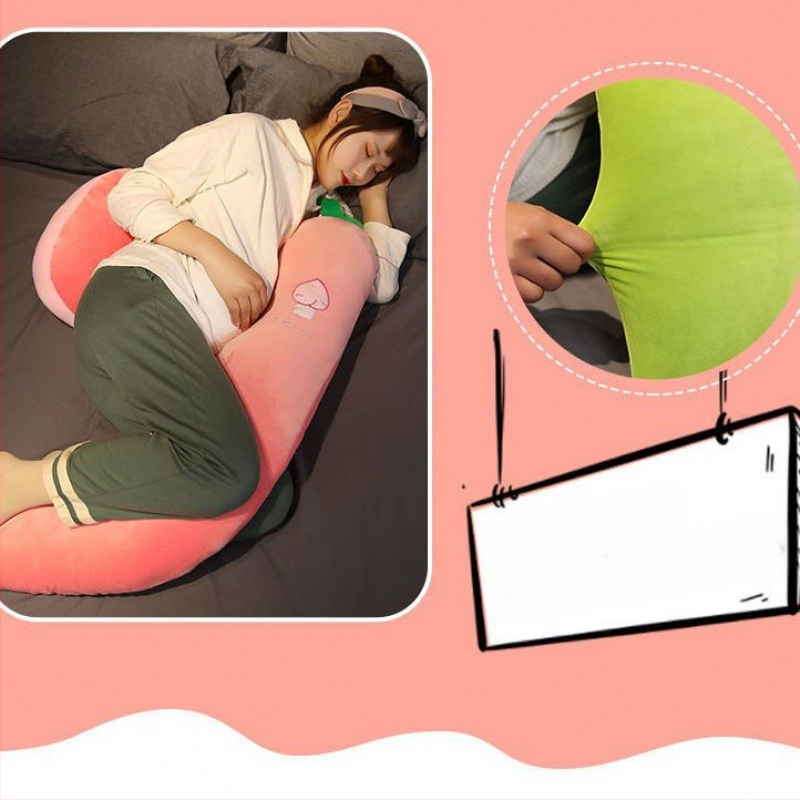 U-veida grūtnieču spilvens ar vidējo atbalstu sānu gulēšanai; svars 0,55–1,0 kg; pildījuma augstums 1–5 cm; piemērots visiem grūsnības posmiem; noņemams un mazgājams pārklājs