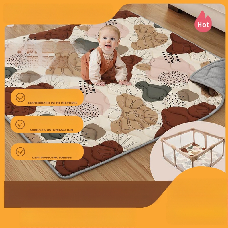 QZ Bērnu rāšanas paklājs, audums, pilns tips, biezums 1 cm, piemērots 0–3 gadiem