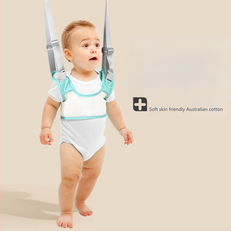 Pojas za hodanje za bebe - prozračni poliester, pomaže u učenju hodanja, potpora struka i sprječavanje pada, za dob 7–36 mjeseci