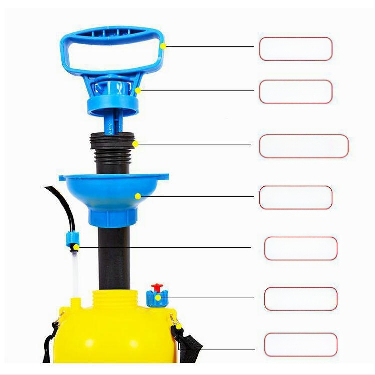 Lunong plastikust aiapihusti kastmiseks, taimekaitsevahendite manustamiseks ja desinfitseerimiseks