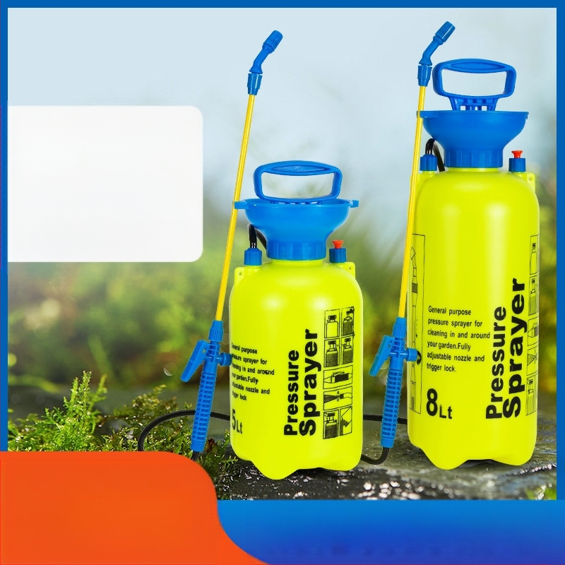 Lunong plastikust aiapihusti kastmiseks, taimekaitsevahendite manustamiseks ja desinfitseerimiseks