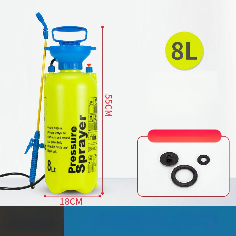 Lunong plastikust aiapihusti kastmiseks, taimekaitsevahendite manustamiseks ja desinfitseerimiseks