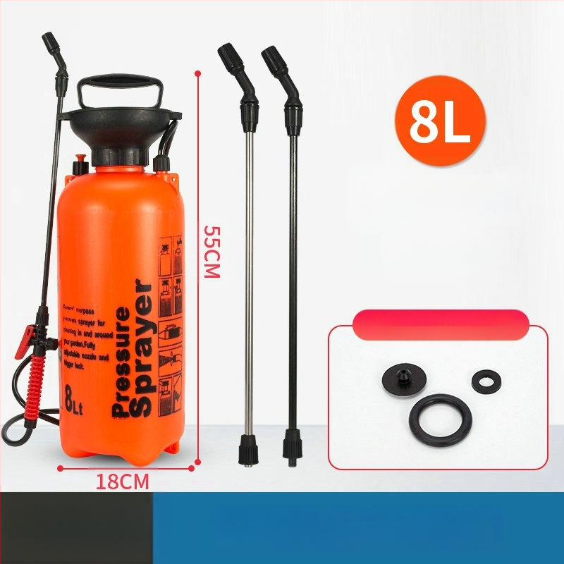 Lunong plastikust aiapihusti kastmiseks, taimekaitsevahendite manustamiseks ja desinfitseerimiseks