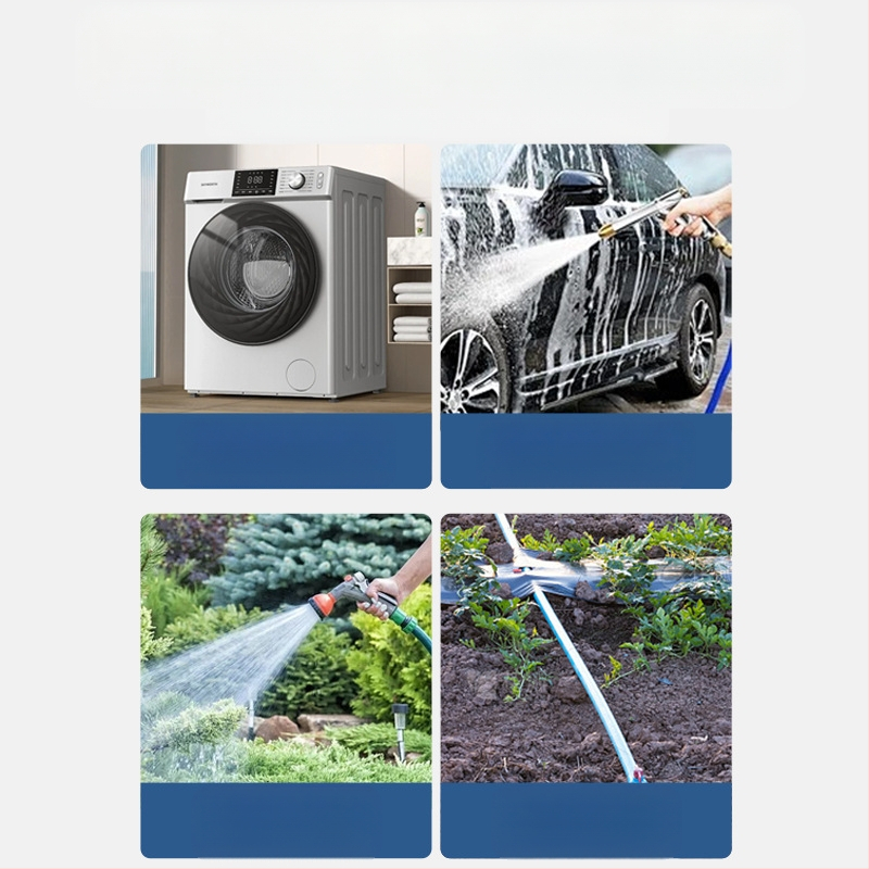 Kran za perilicu i kupaonu — 304 nehrđajući čelik / mesing / plast, dvostruki izlaz, debela konstrukcija, otporan na eksplozije