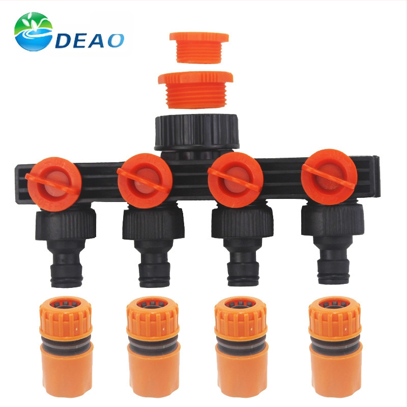 Deo plastični vodovodni priključak sa prekidačem – 1 na 4 razdjelnik za navodnjavanje vrta