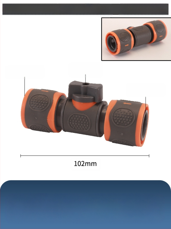 Plastikas raksts vārsts auto mazgāšanai ar ātru savienojumu, Hongying modeļa, sienas biezums 2 mm, klase A