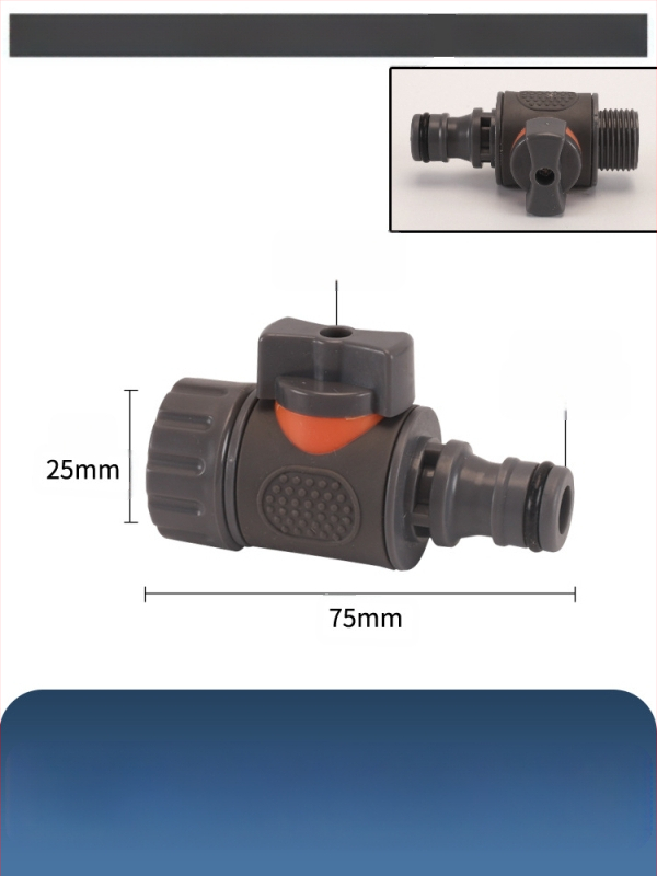 Plastikas raksts vārsts auto mazgāšanai ar ātru savienojumu, Hongying modeļa, sienas biezums 2 mm, klase A