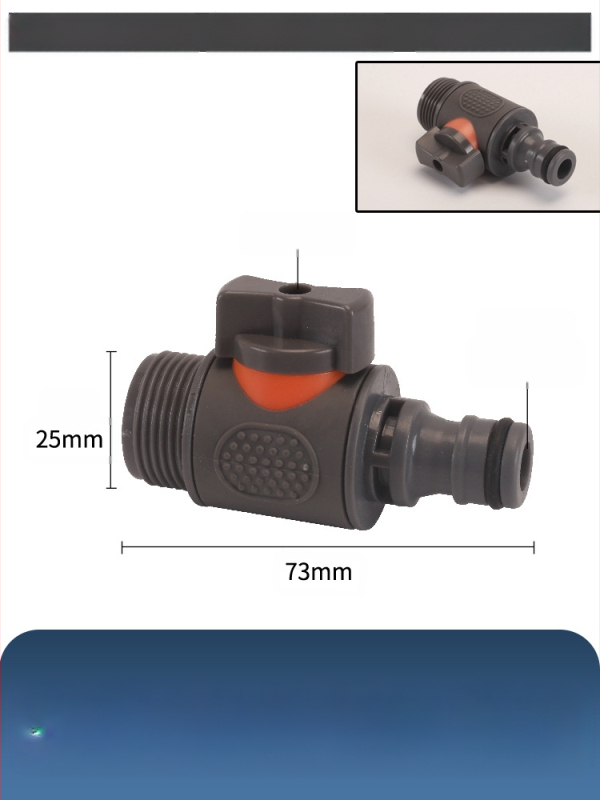 Plastikas raksts vārsts auto mazgāšanai ar ātru savienojumu, Hongying modeļa, sienas biezums 2 mm, klase A