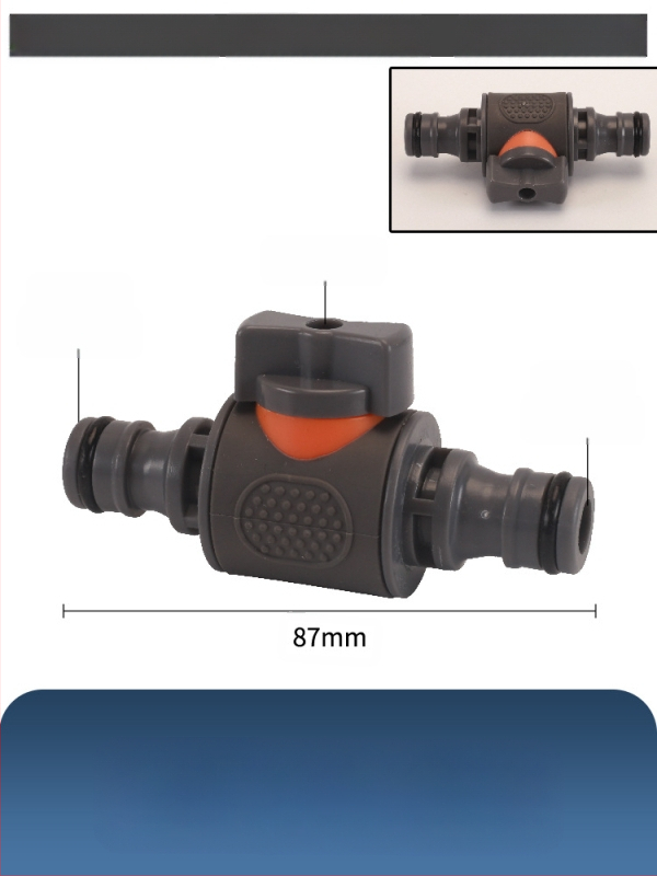 Plastikas raksts vārsts auto mazgāšanai ar ātru savienojumu, Hongying modeļa, sienas biezums 2 mm, klase A