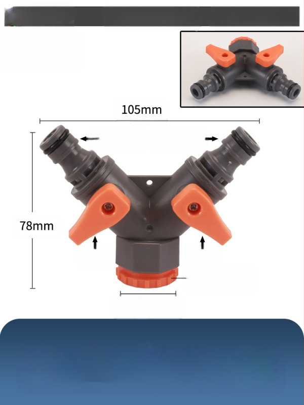 Plastikas raksts vārsts auto mazgāšanai ar ātru savienojumu, Hongying modeļa, sienas biezums 2 mm, klase A