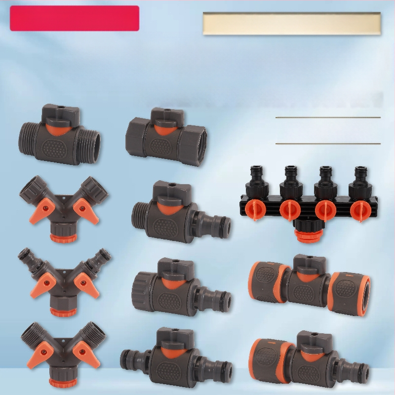 Plastikas raksts vārsts auto mazgāšanai ar ātru savienojumu, Hongying modeļa, sienas biezums 2 mm, klase A