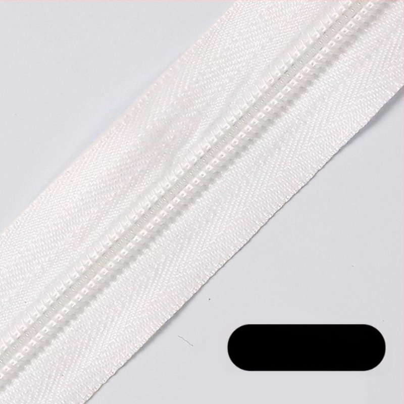 Nailoninis užtrauktukas su 28 dantų raštu, 200 jardų plastinių dantų užtrauktukai pakuotėje skirtos maišams, kuprinėms ir drabužiams