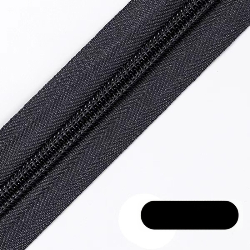 Nailoninis užtrauktukas su 28 dantų raštu, 200 jardų plastinių dantų užtrauktukai pakuotėje skirtos maišams, kuprinėms ir drabužiams