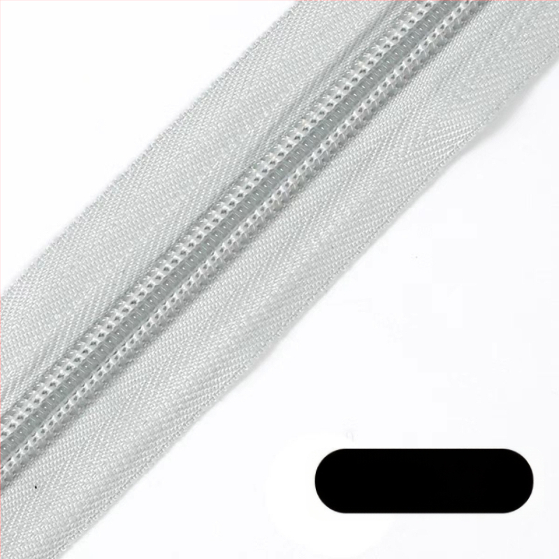 Nailoninis užtrauktukas su 28 dantų raštu, 200 jardų plastinių dantų užtrauktukai pakuotėje skirtos maišams, kuprinėms ir drabužiams