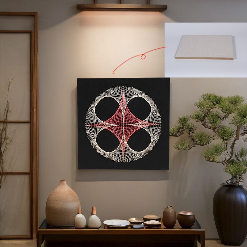 Σετ γεωμετρικής τέχνης με καρφιά για DIY ύφανση — Καθολικό πλαίσιο, Κινέζικό στυλ (Μάρκα: Other; Πλαίσιο: Καθολικό μοντέλο; Στυλ: Κινέζικο στυλ)