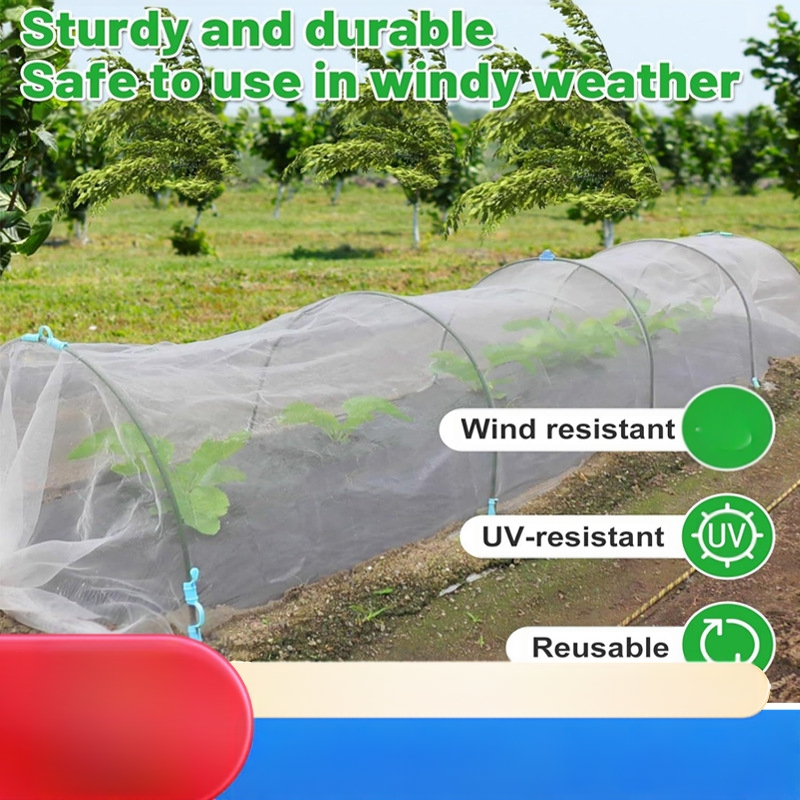 PE kenkėjų atsparus tinklas šiltnamiui – angos dydis 60, vielos skersmuo 60, tarnavimo laikas 3