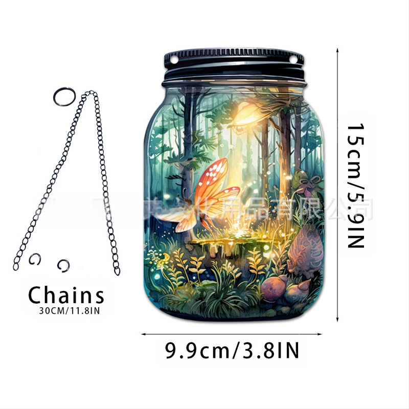 Akrilno staklo privjesak s motivom vile-elf za kućnu dekoraciju; zidno viseći; mogućnost otiska loga; tisak na površini